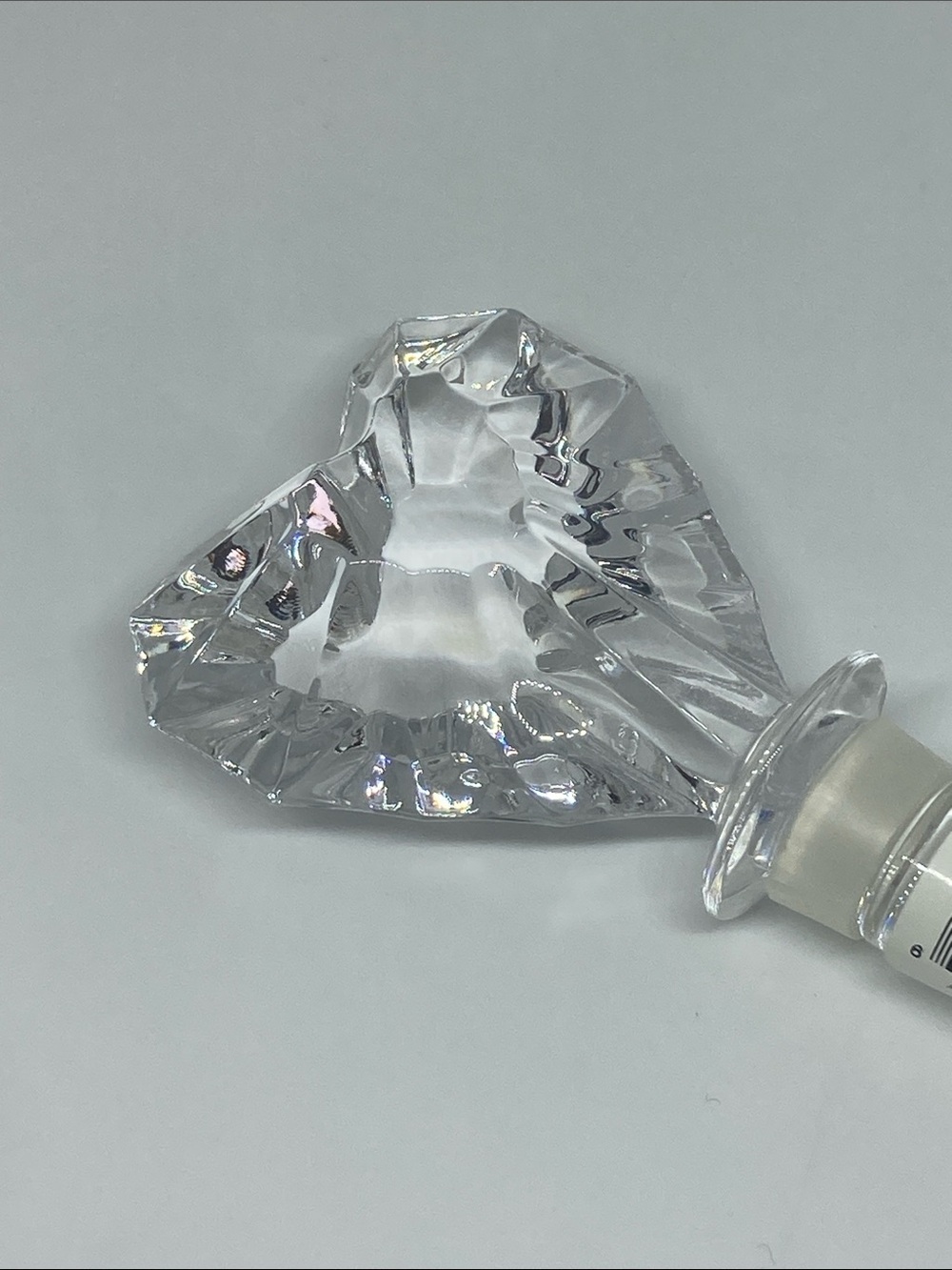 Mikasa Crystal Clear Faceted Glass Bottle Stopper